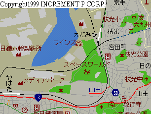 スペース・ワールド周辺地図