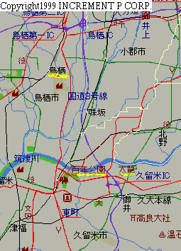 鳥栖・久留米 地図