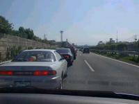 熊本インター前の渋滞
