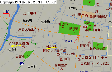 柳川地図